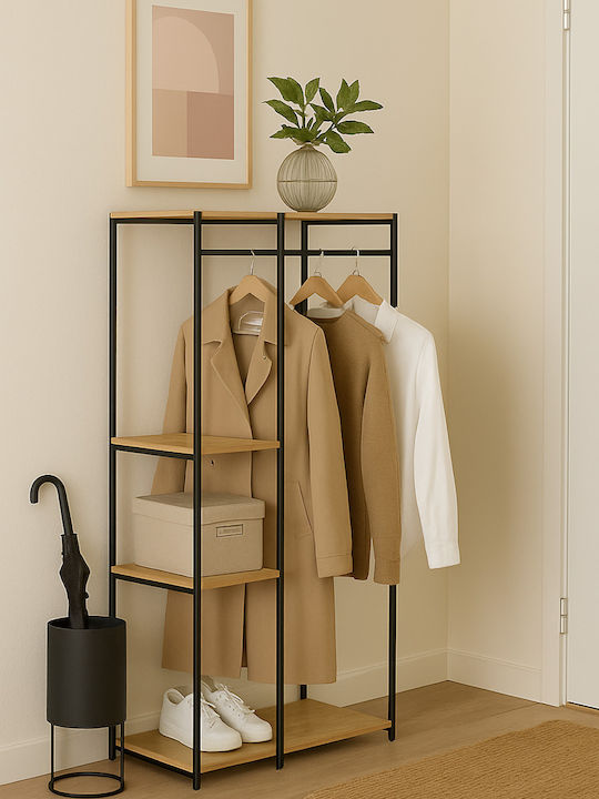 Cuier de podea Neagră 42x15x92cm