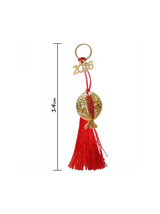 Tatu Moyo Handmade Hanging Lucky Charm Pomegranate Red 2026 14cm 1pcs Tatu Moyo Handmade Hanging Lucky Charm Pomegranate Red 2026 14cm 1pcs