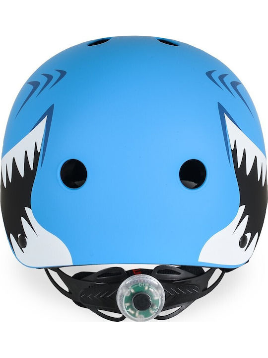 Byox Kids' Helmet for City Bike Blue with LED Light