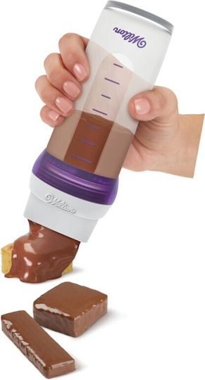 Transparent Dispenser Bottle 2 Caps Wilton