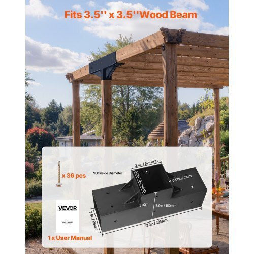 Vevor for Pergola made of Steel 4x4cm 2pcs