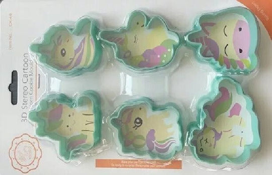 Set De 6 Bucăți Cookie Cutter Unicorn Lumea