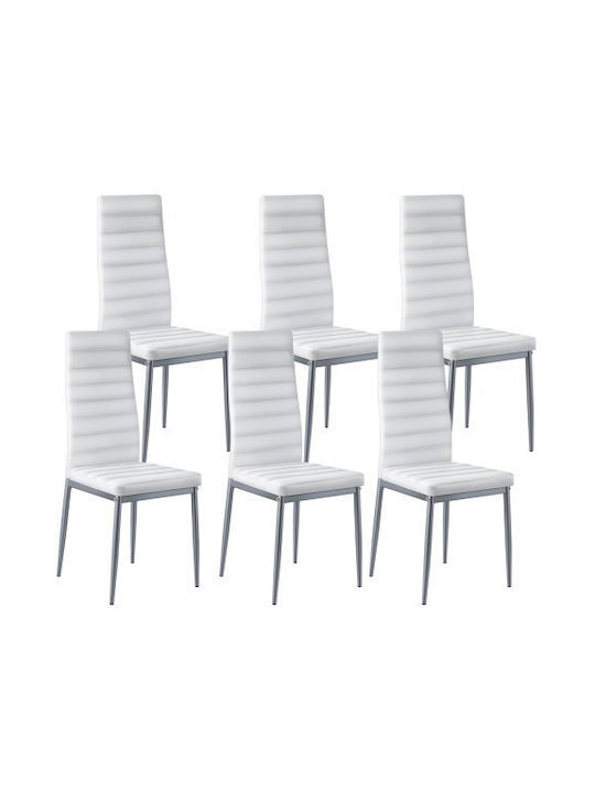 Stühle Speisesaal White 6Stück