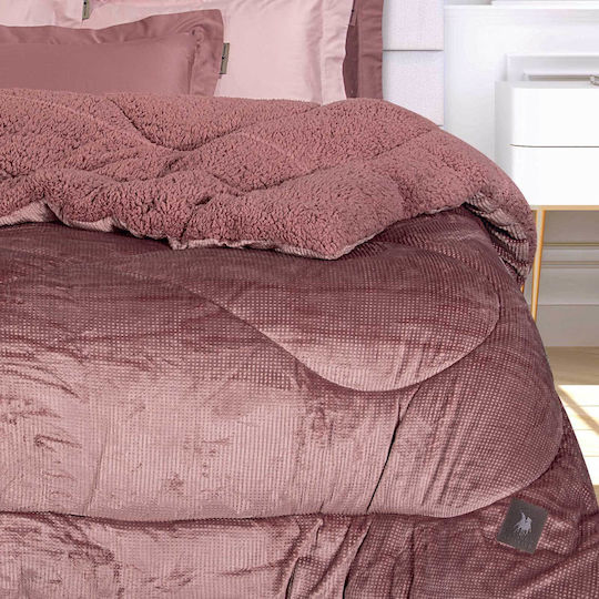 Greenwich Polo Club Duvet Cover with Hollowfiber Filling Single 160x220cm Essential 3957 Nude 740 GSMGsm 11 togs Togs