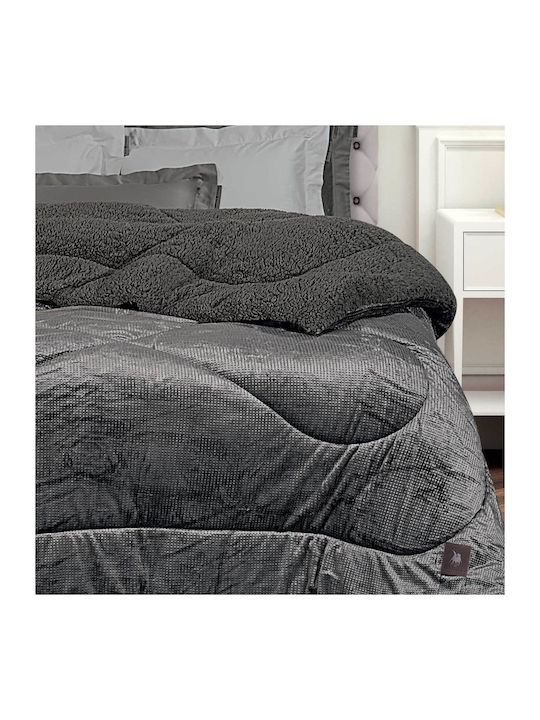 Greenwich Polo Club Комбинирано одеяло с Пълнеж Hollowfiber Единично 160x220бр Essential 3956 Сив 740 г/м²Gsm 11 togs Togs