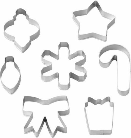 Set De 7 Bucăți De Decorațiuni Pentru Fursecuri Wilton De Crăciun