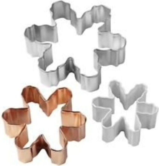 Set De 3 Bucăți Cookie Cutter Fulgi De Zăpadă Wilton