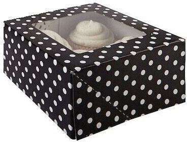 Black Cupcake Boxes 3 Pcs Wilton