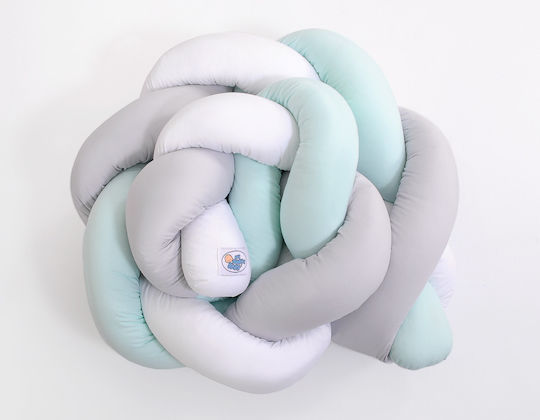 My Sweet Baby Bettumrandungen Geflochten Innerhalb White, Gray, Mint