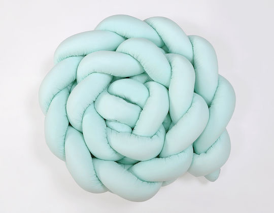 My Sweet Baby Crib Bumpers Braided Inside Mint