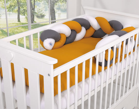 My Sweet Baby Πάντα Πλεξούδα Εσωτερική White, Mustard, Anthracite