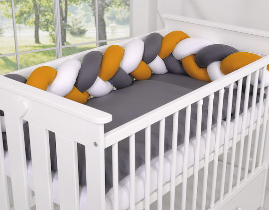 My Sweet Baby Πάντα Πλεξούδα Εσωτερική White, Mustard, Anthracite