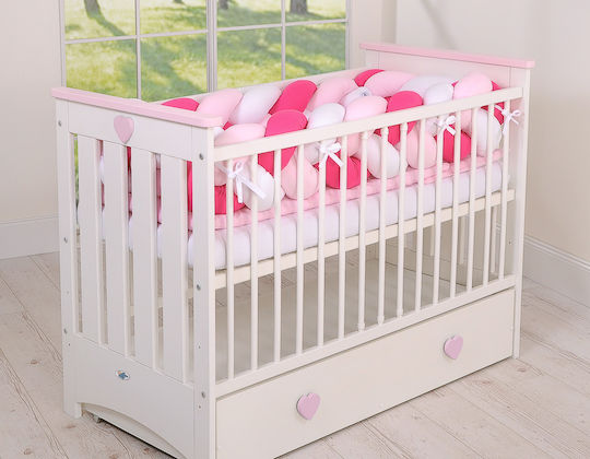 My Sweet Baby Πάντα Πλεξούδα Εσωτερική White, Dark Pink, Pink