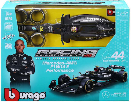 Bburago 18-28510 Racing Die Cast Metal Kit Mercedes Amg F1 W14e #44 Lweis Hamilton Scale 1:24