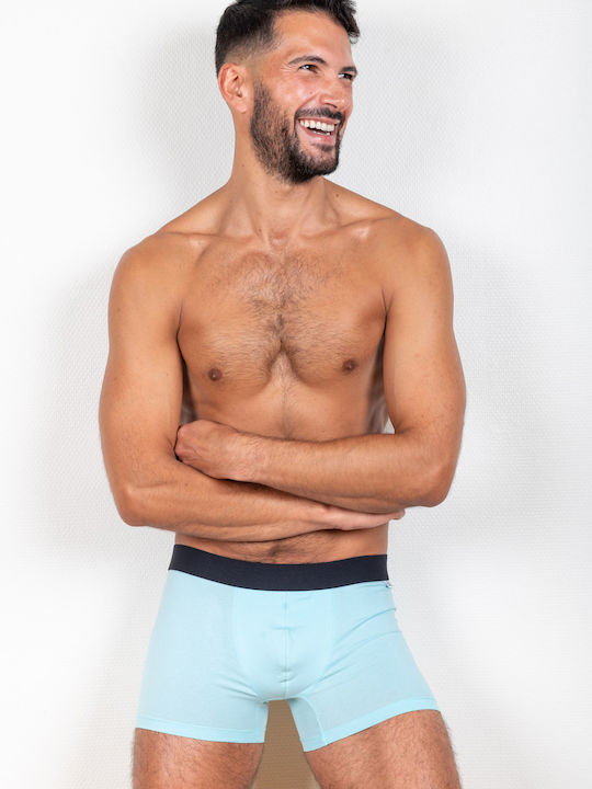 Herren Boxershorts Light Blue 1Packung
