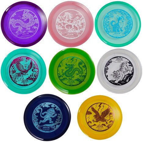 Σετ Disc Golf Vevor Σετ Εκκίνησης Disc Golf 8 Τεμαχίων Ιπτάμενοι Δίσκοι Αρχάριους Προπόνηση Δύναμης Ολόκληρου Σώματος Putter Mid-range Driver Εγκεκριμένο Pdga Εξωτερικούς Χώρους Αυλή Γκαζόν Παραλία Πάρκο