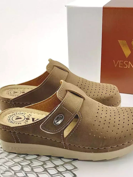 Comfort Way Shoes Γυναικεία Ανατομικά Σαμπό Καφέ Comfort Way Shoes Γυναικεία Ανατομικά Σαμπό Καφέ