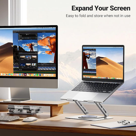 Ugreen LP876 Βάση Στήριξης για Laptop έως 17" Ασημί