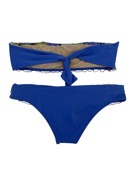 Set Bikini Floral Μωβ
