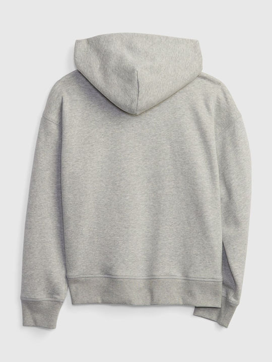 Παιδικό Φούτερ με Κουκούλα και Τσέπες Light Heather Gray Gap