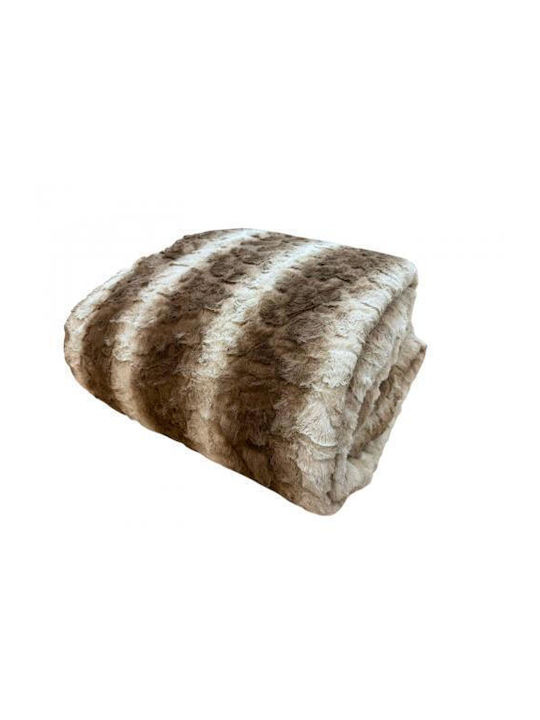 Linea Home Κουβερτοπάπλωμα Υπέρδιπλο 220x240εκ. Καφέ