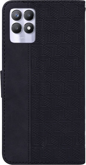 Oppo Back Cover Leather Black (Realme 8i)