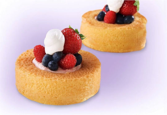 Wilton Formă de Patiserie pentru Chec Rotund din Oțel Inoxidabil 4buc