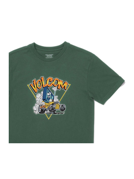 Kids' Shirt Short Sleeve FIR GREEN Hot Rodder