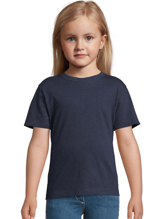 Kinder-T-Shirt blauer Denim Regent