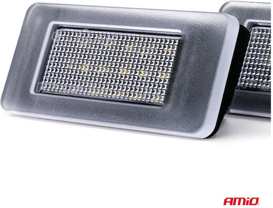 AMiO Светлини за регистрационната табела LED за Citroen C3 / DS5 / C5 Peugeot 208 / 2008 / 207 / 308 / 3008 / 508 / 5008 1бр