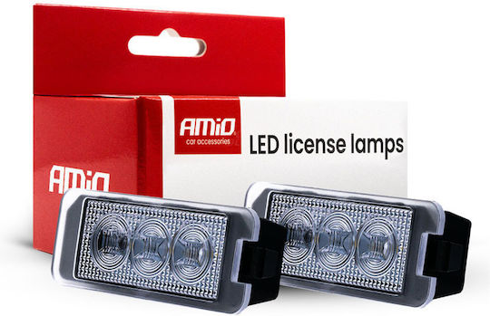 AMiO Светлини за регистрационната табела LED за Audi R8 / Q8 / SQ8 Mini Кабрио Seat Алтеа / Exeo / Ибица / Леон / Толедо Skoda Изключителен Volkswagen Голф / Пасат СС / Пасат / Амарок / Артеон / Буболечка / Еос / Поло / Сцироко / Ръкоделец / Лисица / Лупо / Т-Рок / Фаетон / Бора / Джета Chrysler Интернет магазин Lexus SC Porsche Cayman / Macan / Panamera / Boxster / Cayenne / Taycan 4бр