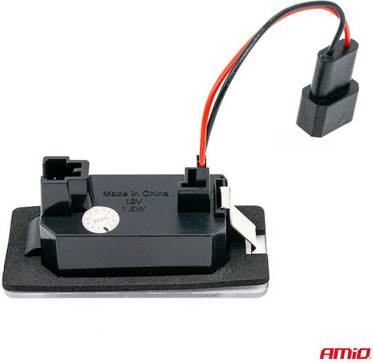 AMiO Светлини за регистрационната табела LED за BMW E46 / M3 / E90 / E91 / E92 / E39 / M5 / E60 / F10 / X1 / X3 / X4 / X5 / X6 / M4 Mini Кабрио 1бр