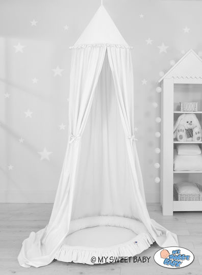 My Sweet Baby Mückennetz Kinderbett aus Tüll Weiß