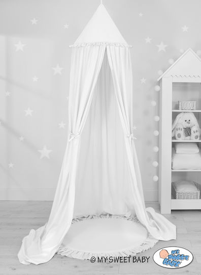 My Sweet Baby Mückennetz Kinderbett aus Tüll Weiß