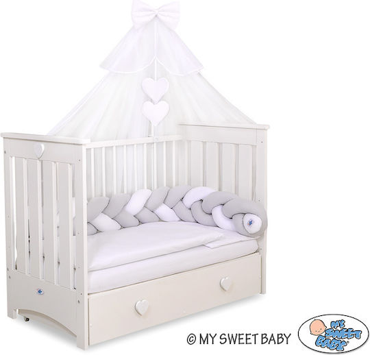My Sweet Baby Crib Mosquito Net from White Tulle 470x160cm