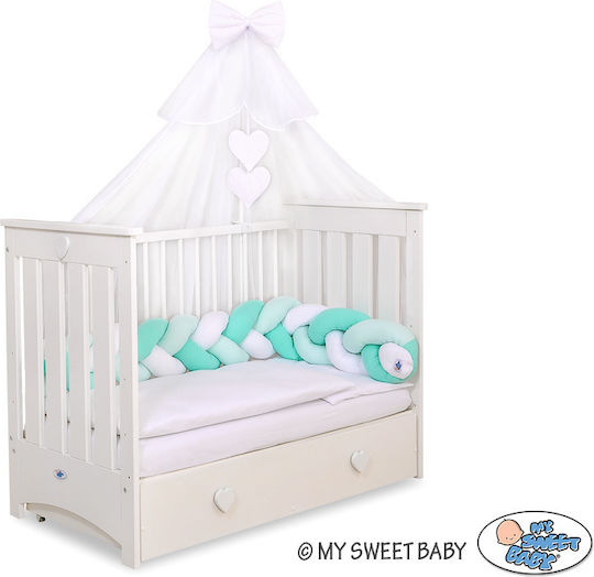 My Sweet Baby Crib Mosquito Net from White Tulle 470x160cm