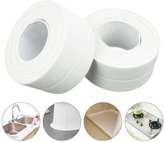 Isolierband Fliesenband 35mm x 3.2m Selbstklebend Weiß