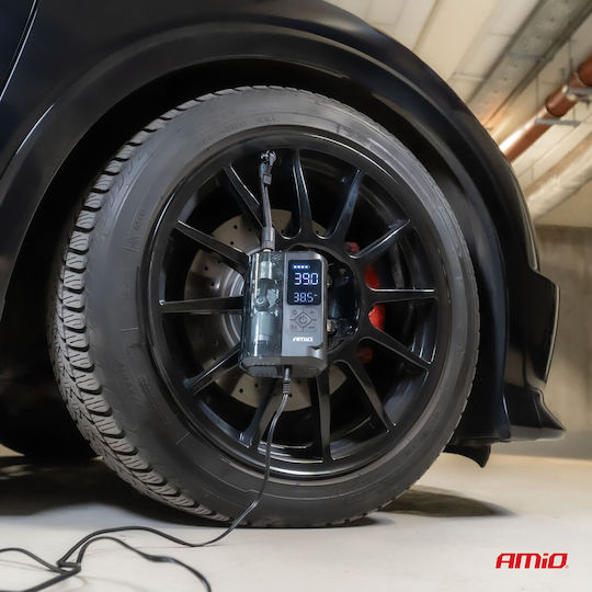 AMiO Τρόμπα Αυτοκινήτου 150PSI Επαναφορτιζόμενη με Μπαταρία 12V