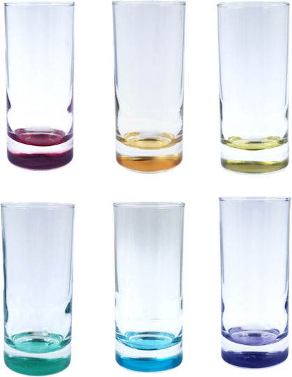 Domumart Set Gläser Wasser aus Glas 280ml 6Stück