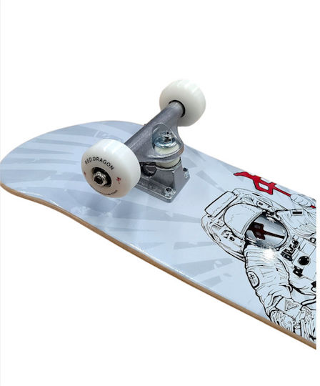 Red Dragon Space Man 7.5" Complete Shortboard Λευκό