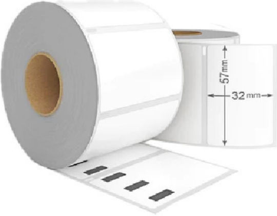 PaperRoll 1000 Selbstklebende Etikettenrollen 57x32mm 1Stück