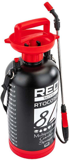 Red Technic Drucksprüher mit Kapazität 8Es 4bar in Schwarz Farbe