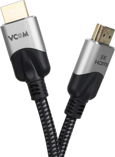 VCOM HDMI 2.1 Ultra High Speed 48Gbps 4K 120Hz HDR VRR Cable HDMI Male - HDMI Male 3m Black