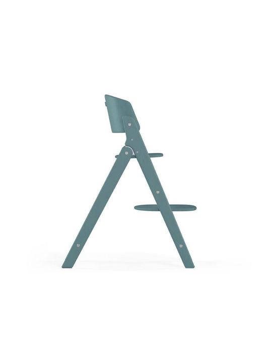 Cybex Click & Fold Foldable Baby Highchair 4 in 1 with Adjustable Height Stone Blue