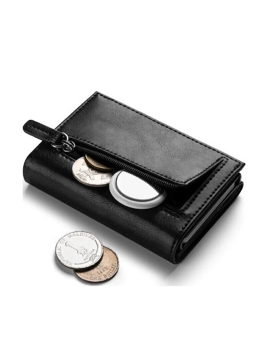 Мъжки Портфейл с RFID и Слайд Механизъм Черен