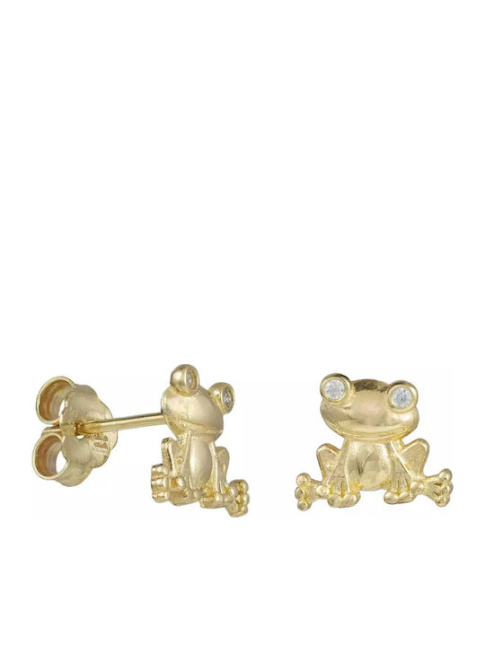 Studs with Stones from 9K Gold