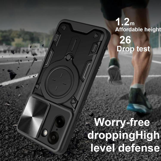 Techsuit Camguard Pro Umschlag Rückseite Silikon Schwarz (OnePlus Nord CE5)