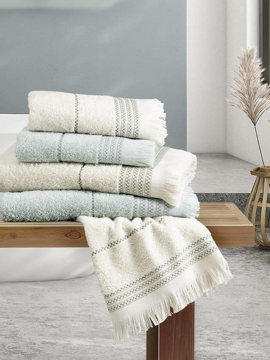 Nima Badetuch-Set 3 Stück Plush Hellbeige Gewicht 480gr/m²