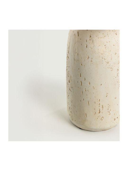 Round Side Table Poros Beige L40xW40xH46.3cm.