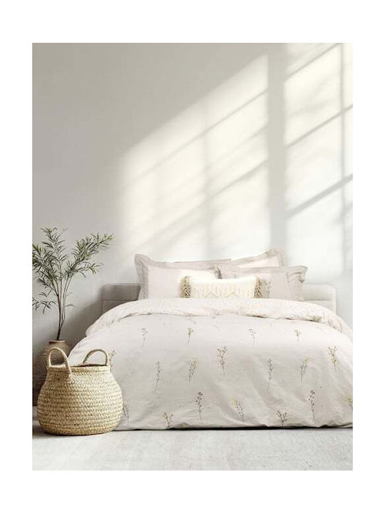 Nima Delicate Pillowcase Set Oxford Beige 52x72cm.